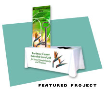 Featured  Project for Trade Show Table Covers